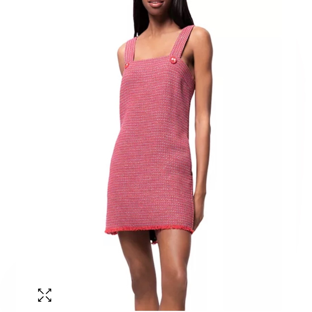 PINKO AGLIANA TWEED DRESS Red New With Tag! Women’s Size 6